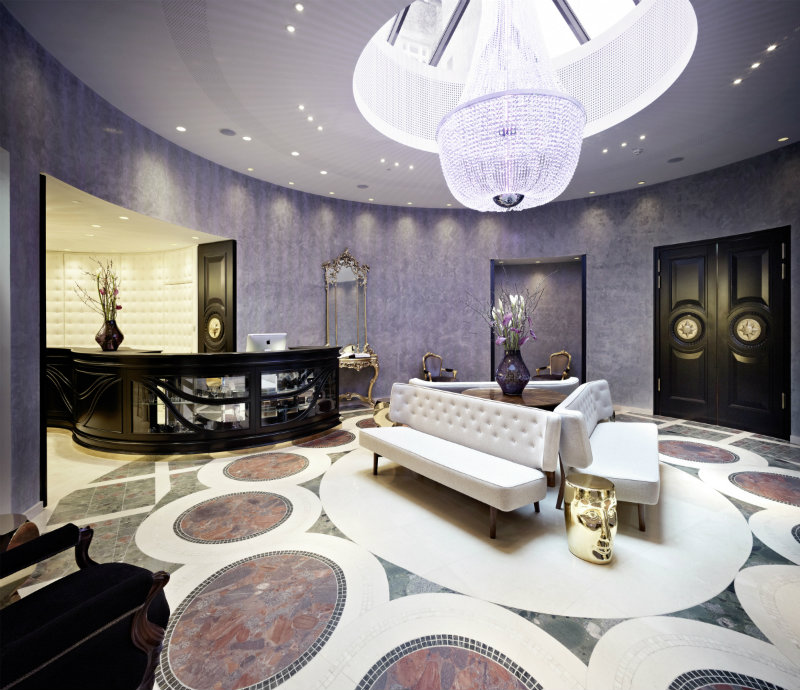 Sans Souci Hotel in Vienna lobby design