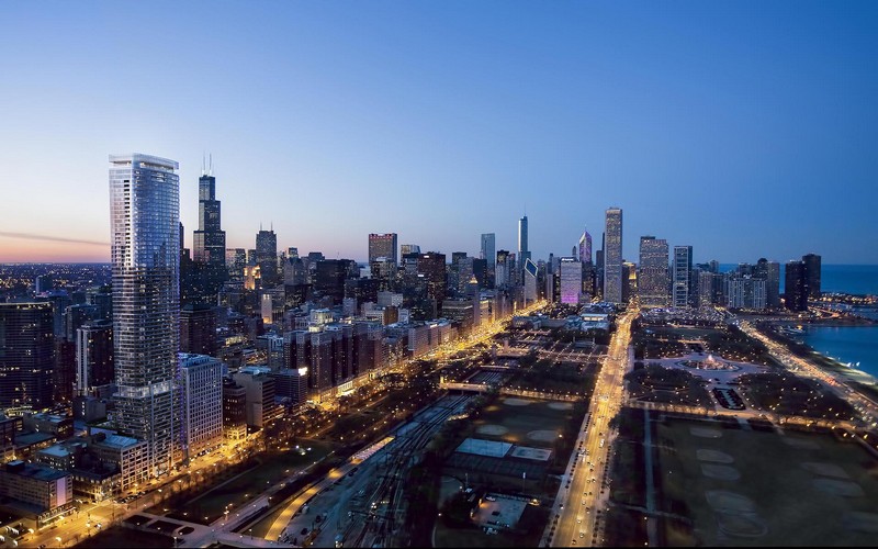 Chicago's 1000M Tower is Ready to Stand Tall. To see more news about travel, subscribe our newsletter right now! #1000M #1000Mtower #chicago1000M #helmutjahn #karamann #luxurybuildings #chicagobuildings #chicagosouthloop #chicagoskyline #lakemichigan #grantpark