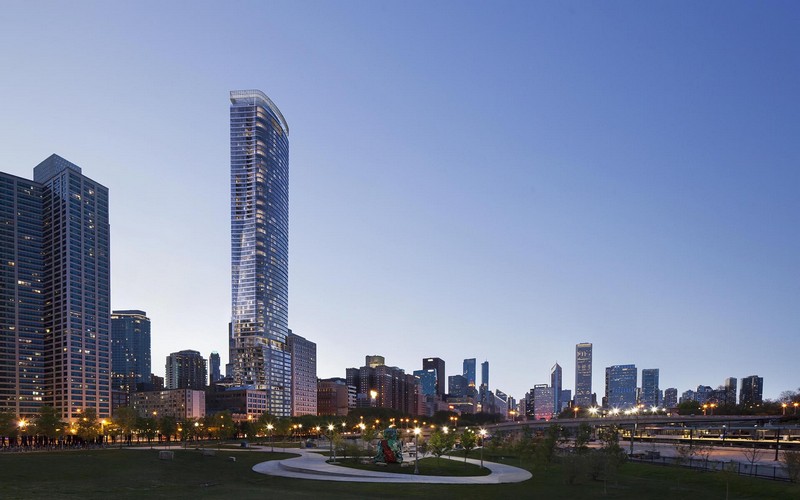 Chicago's 1000M Tower is Ready to Stand Tall. To see more news about travel, subscribe our newsletter right now! #1000M #1000Mtower #chicago1000M #helmutjahn #karamann #luxurybuildings #chicagobuildings #chicagosouthloop #chicagoskyline #lakemichigan #grantpark