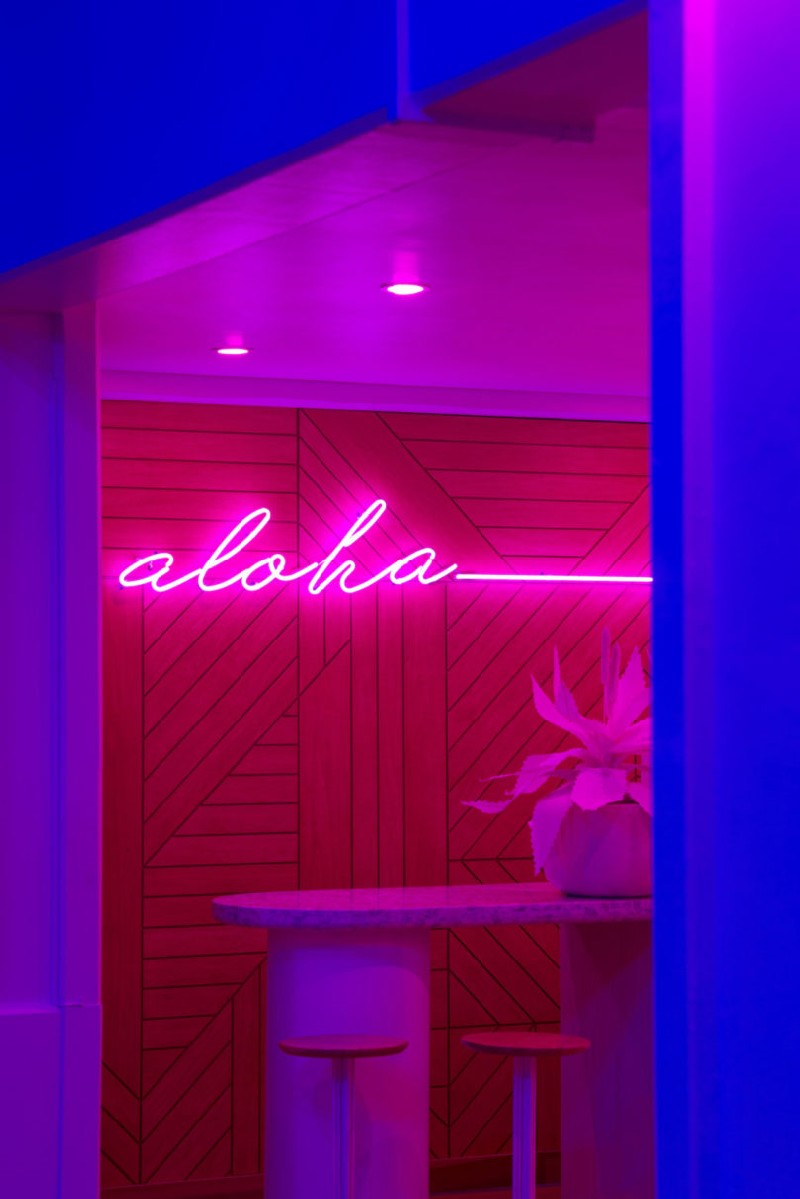 Get Inspired By The Neon Makeover Of Hawaii's New Shoreline Hotel