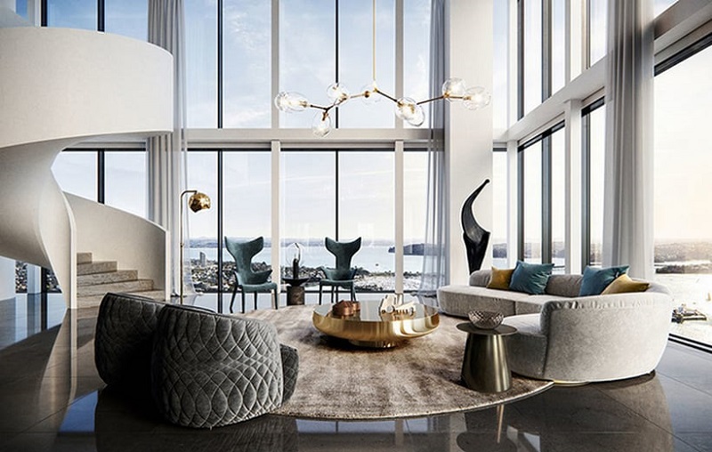 Best Design Projects: The Pacifica “Super Penthouse” in New Zealand ➤ #covetedmagazine #bestdesignprojects #superpenthouse #interiordesignprojects #inspirations ➤ www.covetedition.com ➤ @covetedmagazine @bocadolobo @delightfulll @brabbu @essentialhomeeu @circudesign @mvalentinabath @luxxu @covethouse_ @rug_society @pullcast_jewelryhardware @bybrabbucontract