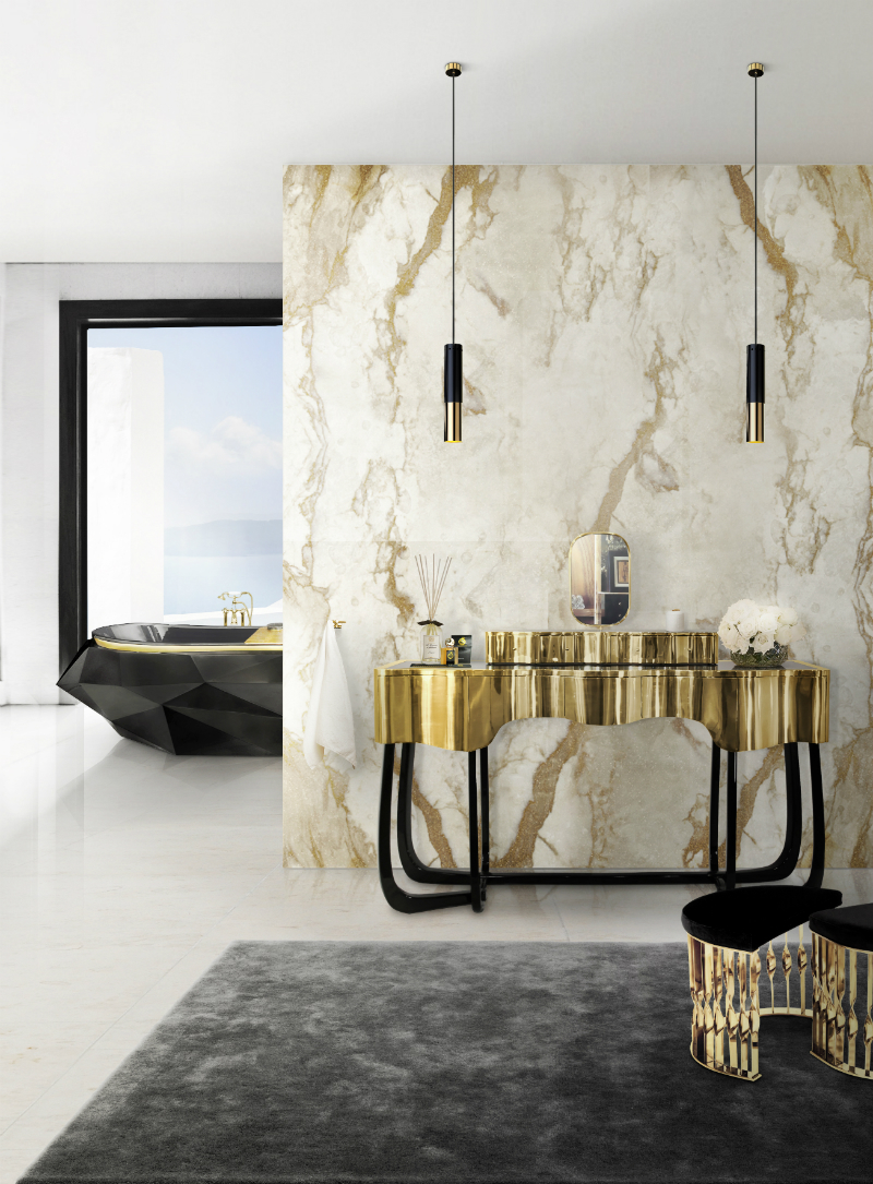 Be Amazed by Unique Bathroom Ideas Where Brass Plays the Leading Role (9)