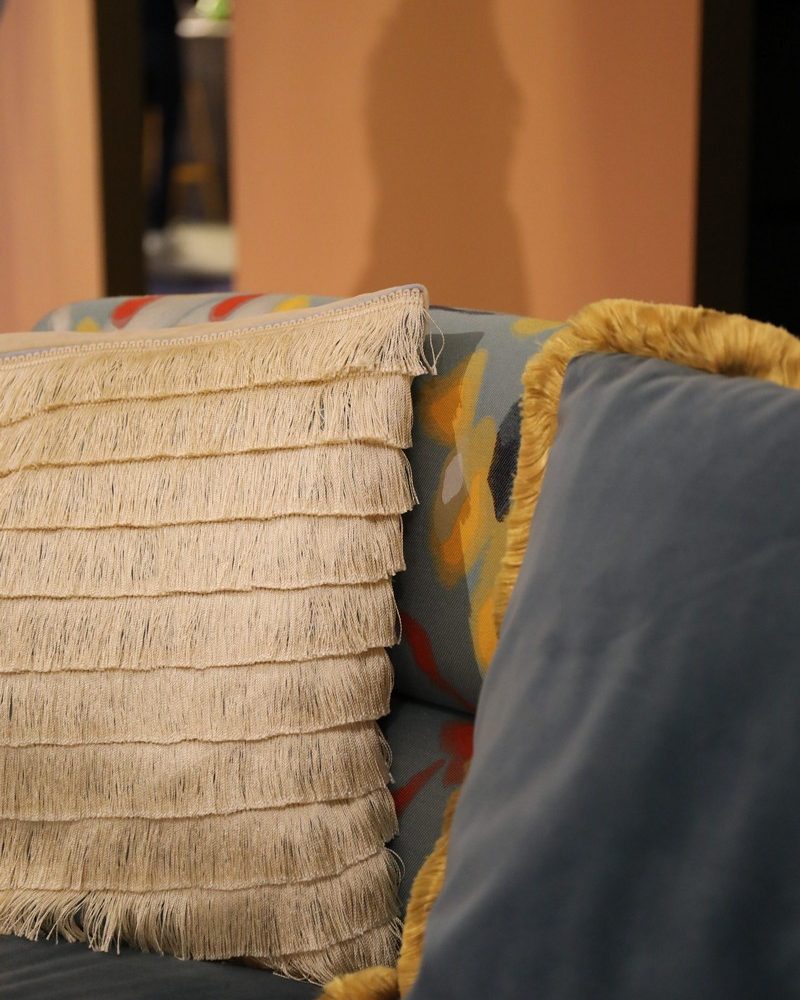 Fringing And Velvet Interior Design Inspirations: Kankan II Cushion