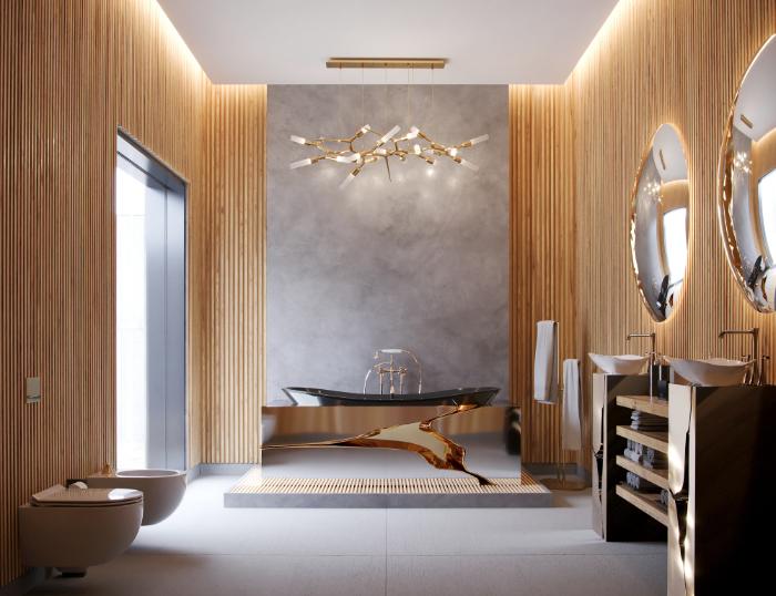 Extravagant Contemporary Master Bathroom by Natan Argente