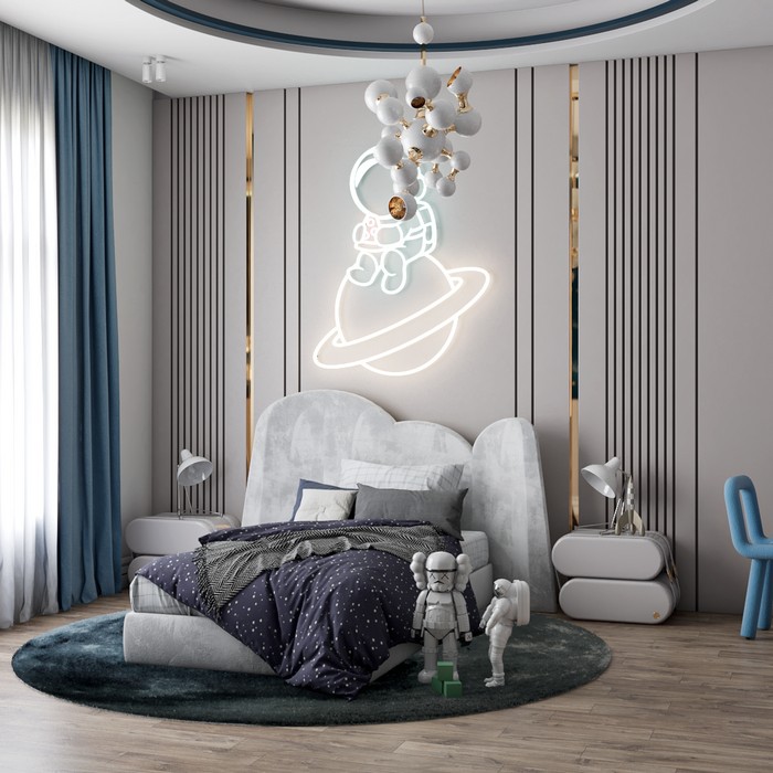 AN OUTER SPACE MISSION BEDROOM by Renata Aquino/Cozy Studio