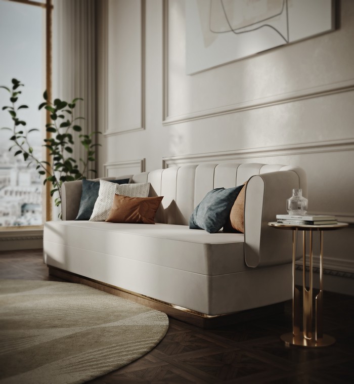 Chic Elegant Living Room by Daryna Osadcha