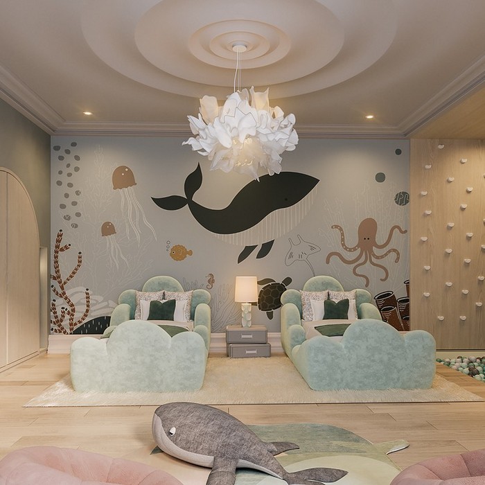 The whale's tale rug by CIRCU